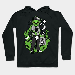 ALIEN AREA 51 CARTOON Hoodie